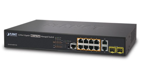 Planet GS-4210-8P2T2S - Switch 8x10/100/1000 Mb/s PoE + 2x100/10 - Przeczniki sieciowe